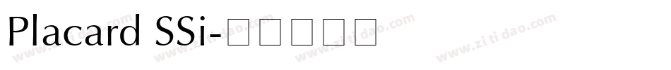 Placard SSi字体转换